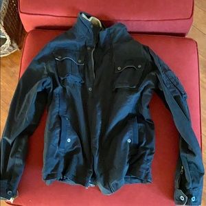 Carbon 2 cobalt cargo jacket